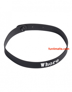 Rimba Silicone Collar, black - Whore